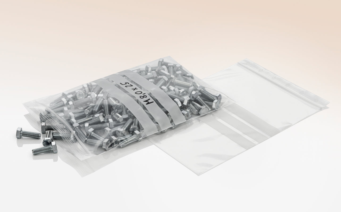 Stempelfeld Druckverschlussbeutel