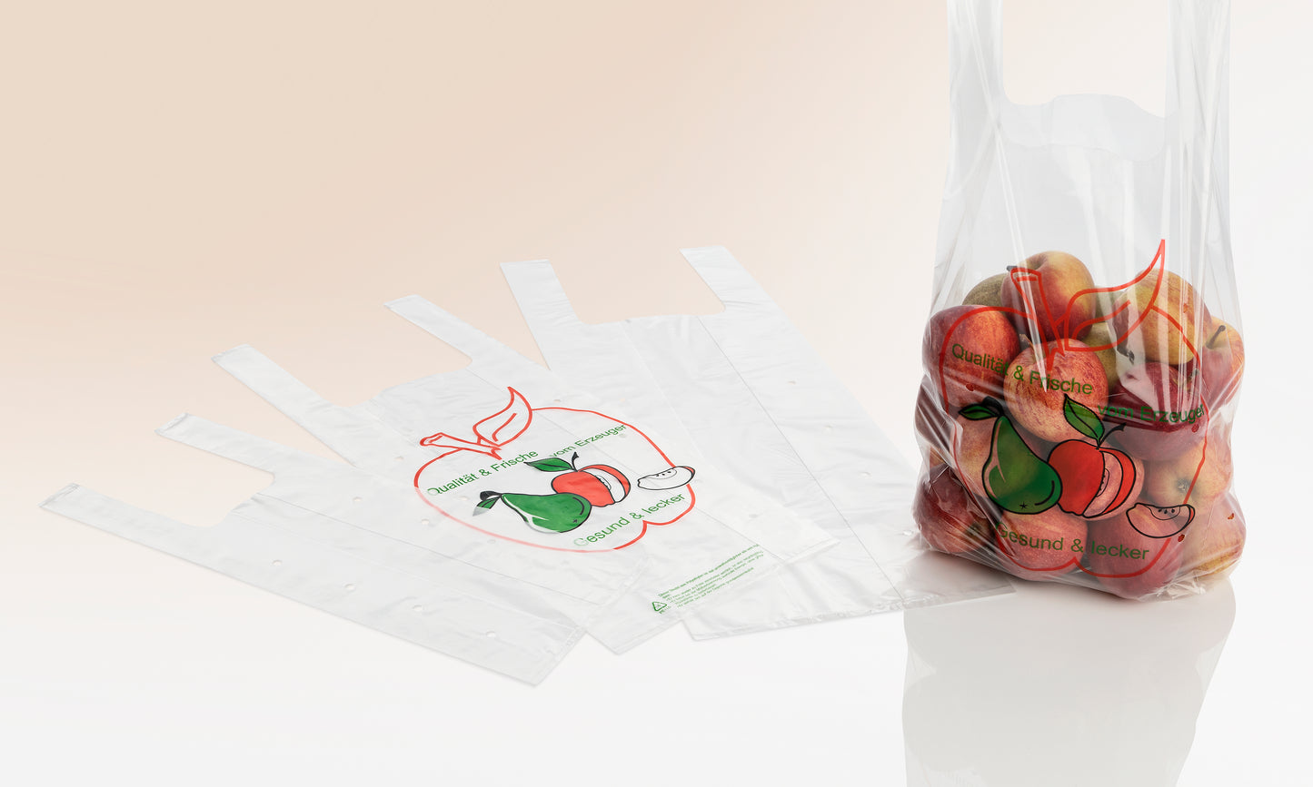 Hemdchentragetaschen aus LDPE / Obstbeutel