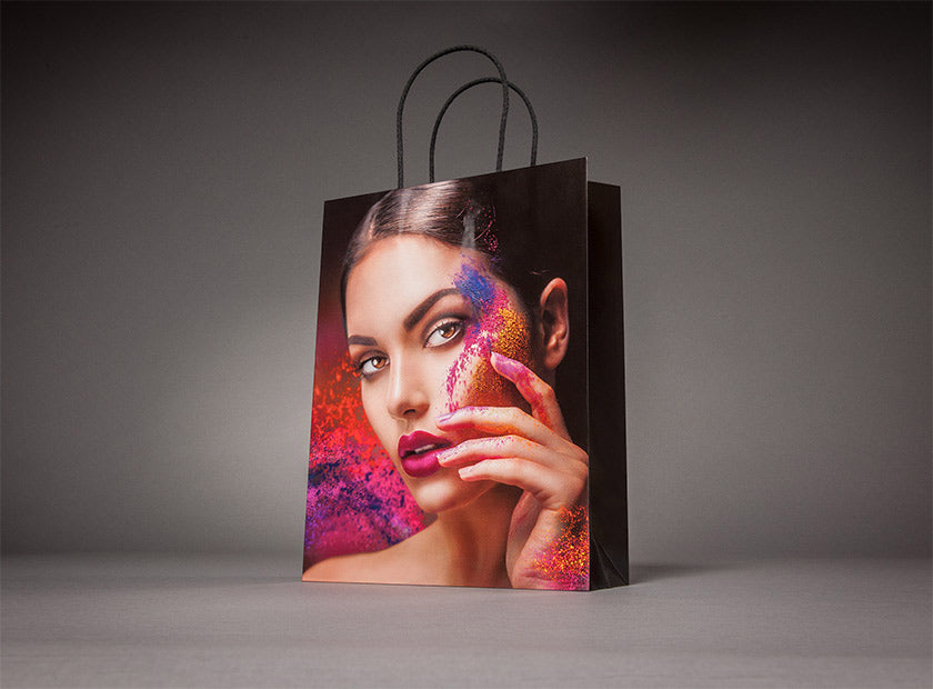 Papierkordeltasche / 48+15x40 cm