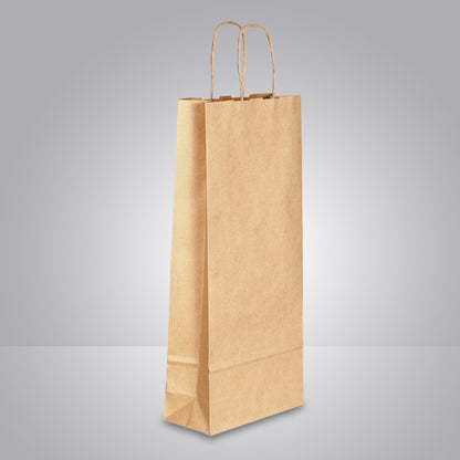 flaschentasche mit gedrehten papierkordeln