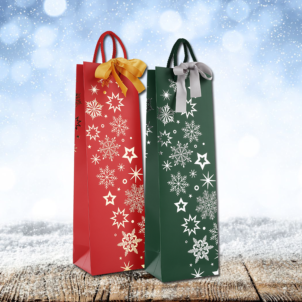 Flaschentasche "Present Weihnacht"