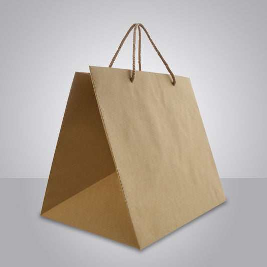 Papiertragetasche "Take Away Premium in braun"