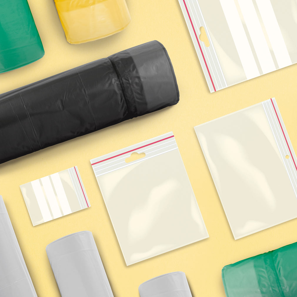 Ausschnitt verschiedener Beutel & Säcke